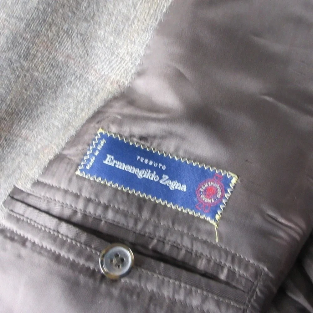 Brooks Brothers Blazer Men 52 Brown Madison Ermenegildo Zegna Wool Sport Coat